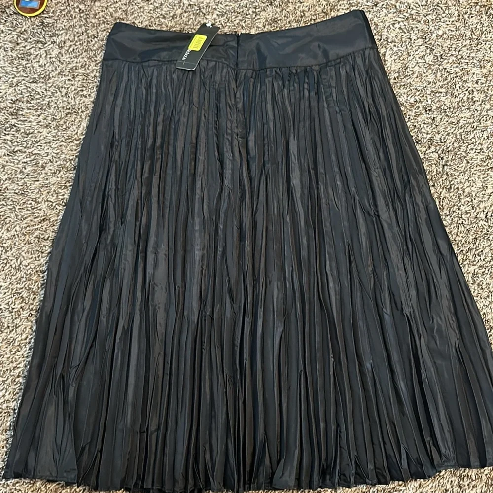 NWT BELIZA black midi skirt n